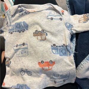 Carter's Blue and Vehicle print set
